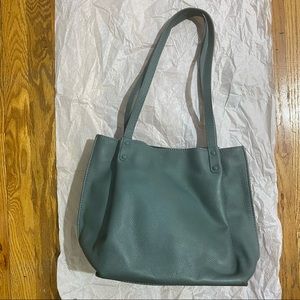 Steven Alan Pebble Blue Leather Shoulder Bag
